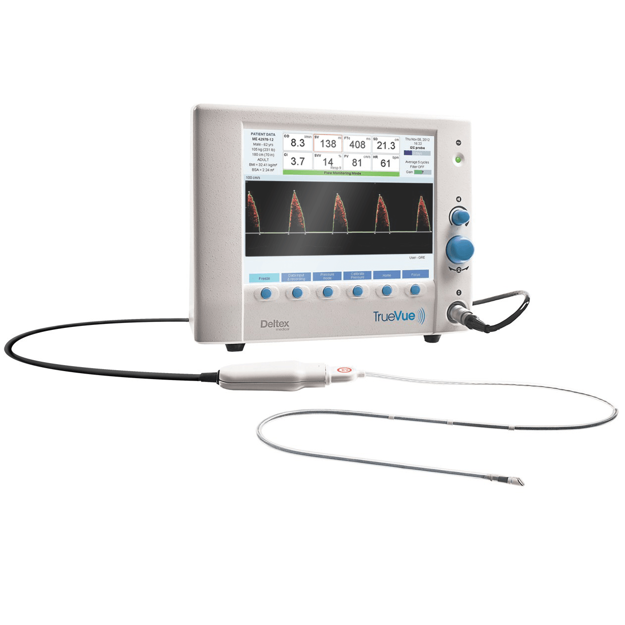 Monitory do pomiarów hemodynamicznych serca i krwi DELTEX MEDICAL TRUEVUE ODM+