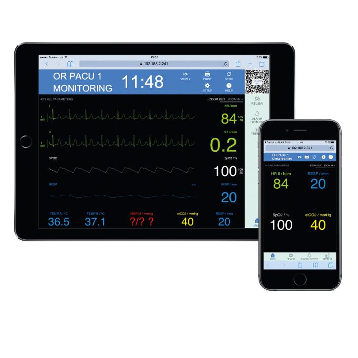 Monitory podstawowych funkcji życiowych Dräger Infinity MView