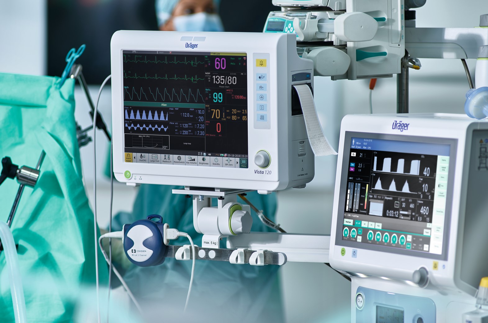 Monitory podstawowych funkcji życiowych Dräger Vista 120