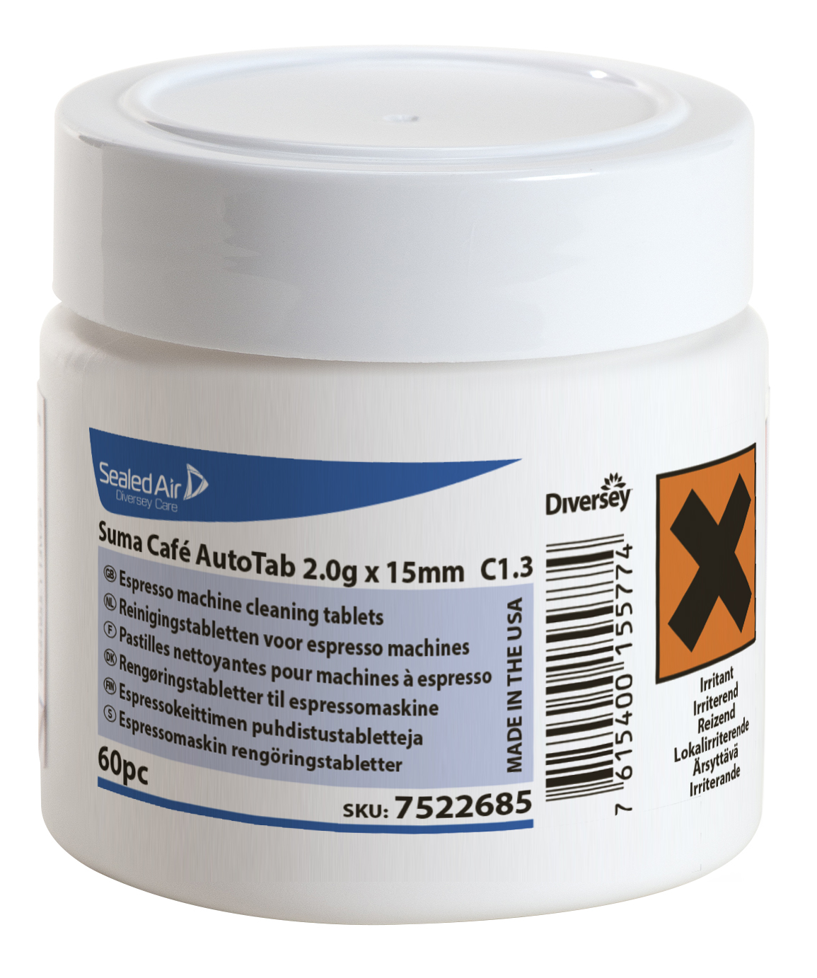 Mycie ekspresów do kawy i maszyn wendingowych Diversey Suma CaféAuto Tab C1.3