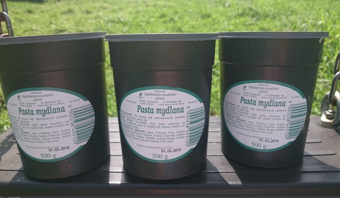 Mydła w kostce i pasty mydlane Spins Pasta BHP