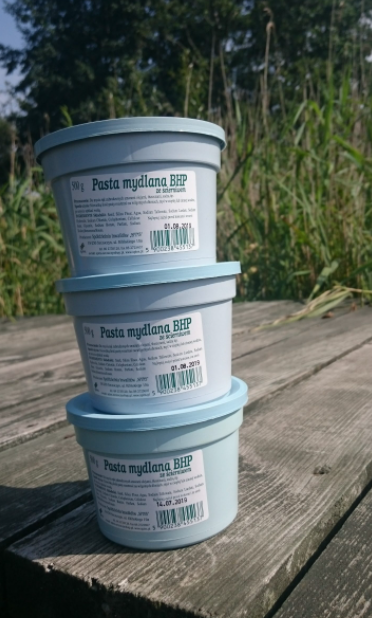 Mydła w kostce i pasty mydlane Spins Pasta BHP ze ścierniwem