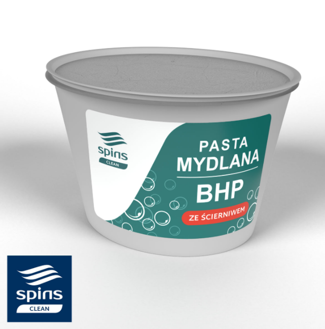 Mydła w kostce i pasty mydlane Spins Pasta BHP ze ścierniwem