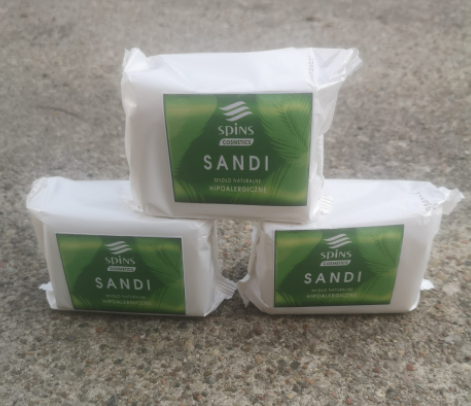 Mydła w kostce i pasty mydlane Spins SANDI