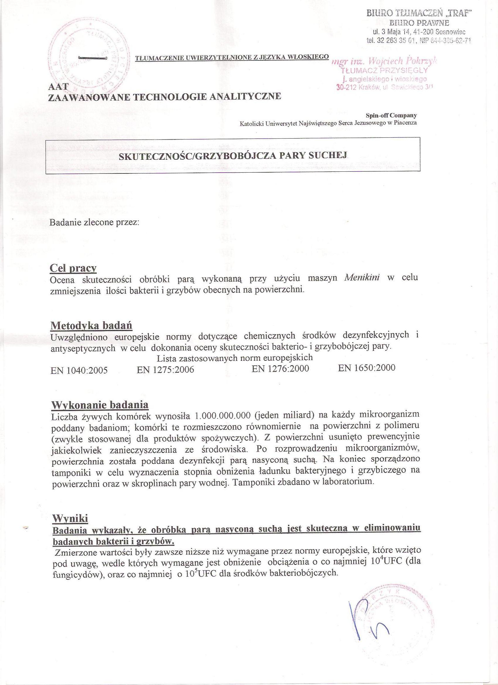 Myjki parowe Menikini GREEN STEAM Vacuum Plus