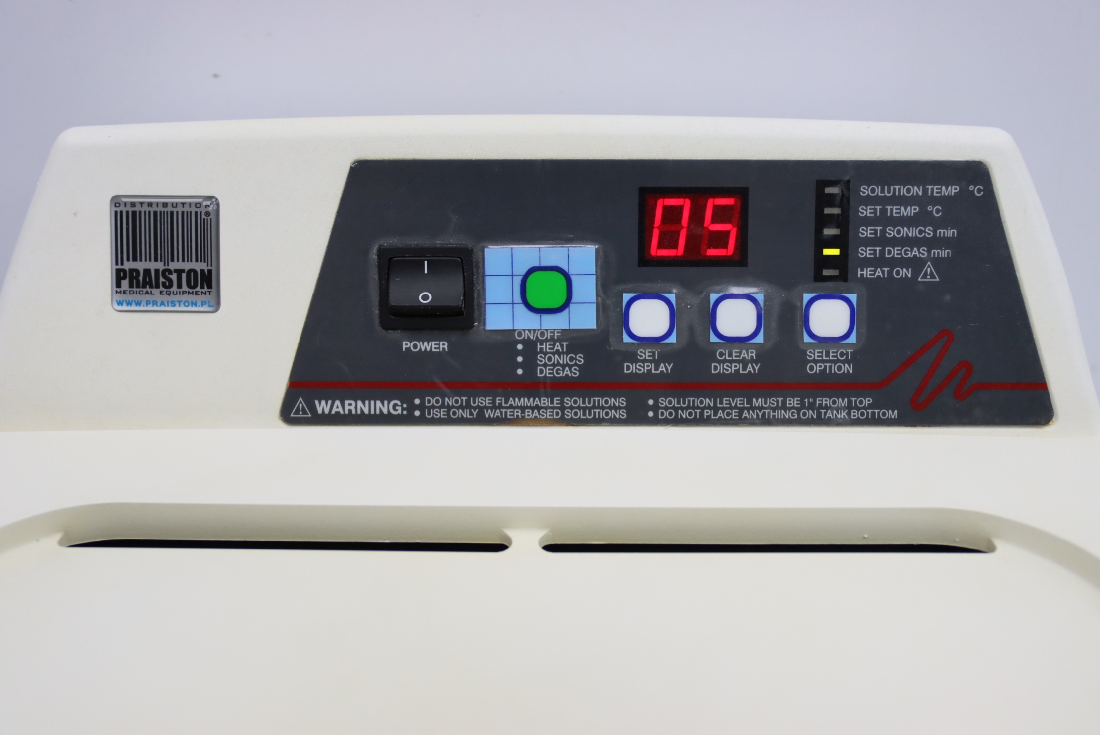 Myjnie ultradźwiękowe używane STERIS AMSCO SONIC 250-DTH - Praiston rekondycjonowany