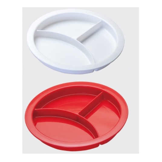 Naczynia do podawania posiłków dla osób niepełnosprawnych PDS CARE Talerz z przegródkami do mikrofalówki