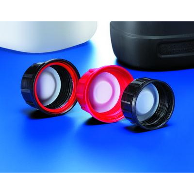 Nakrętki do butelek laboratoryjnych Kautex PP z uszczelką PTFE
