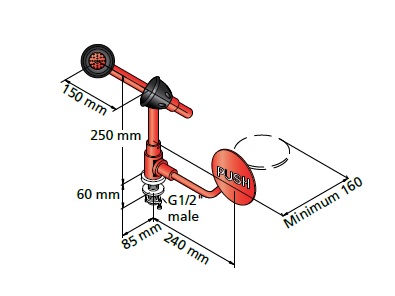 Natryski do oczu (oczomyjki) Broen BROEN REDLINE / 17 200.009