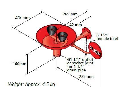 Natryski do oczu (oczomyjki) Broen BROEN REDLINE / 17 928.009