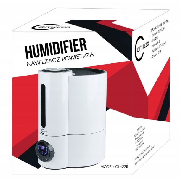 Nawilżacze ultradźwiękowe i parowe Carruzzo GL-2211