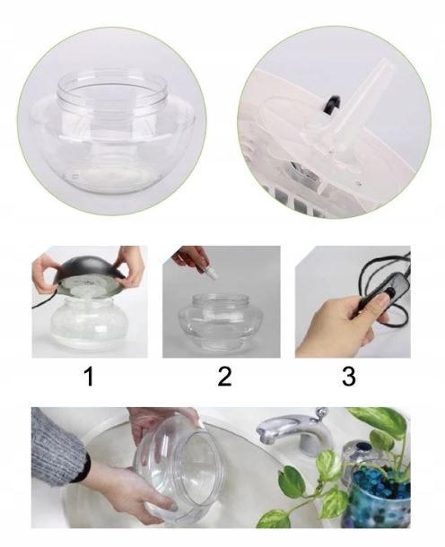 Nawilżacze ultradźwiękowe i parowe Carruzzo LEAF KS-01