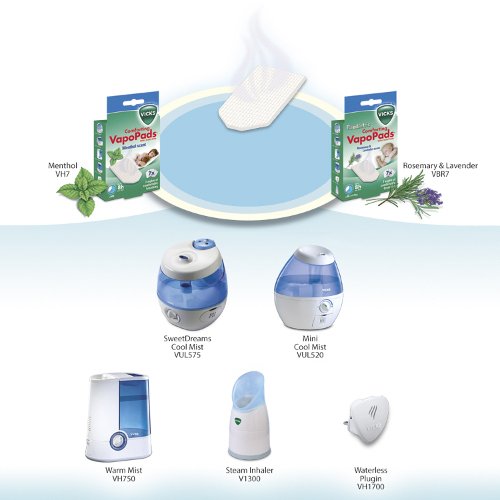 Nawilżacze ultradźwiękowe i parowe Vicks WarmMist VH750