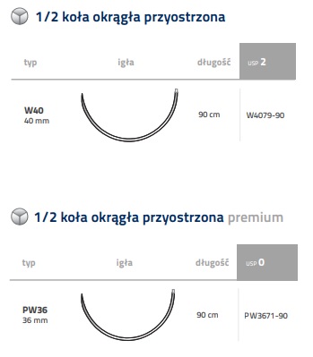 Nici chirurgiczne z igłą okrągłą Internacional Farmaceutica PDX
