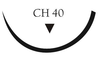 Nici chirurgiczne z igłą okrągłą Vigilenz Ecosorb E19CH400