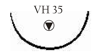 Nici chirurgiczne z igłą okrągłą Vigilenz Ecosorb fast F29VH35W
