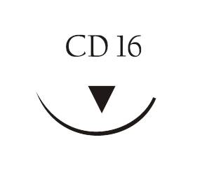 Nici chirurgiczne z igłą okrągłą Vigilenz Ecosorb fast F54CD16W