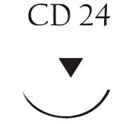 Nici chirurgiczne z igłą okrągłą Vigilenz Tylon N37CD240