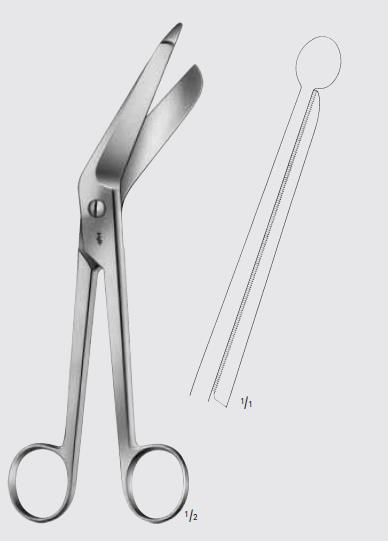 Nożyczki opatrunkowe, do bandaży, plastrów i odzieży B.Braun Nożyczki do bandaży, plastrów i odzieży B.Braun