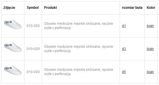 Obuwie medyczne wielorazowe Pofam-Jedność 010-020