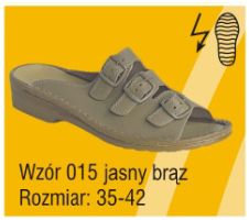 Obuwie medyczne wielorazowe Pofam-Jedność 015 jasny brąz