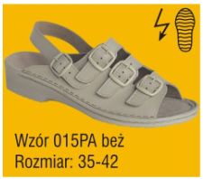 Obuwie medyczne wielorazowe Pofam-Jedność 015PA beż