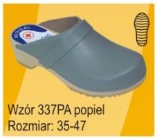 Obuwie medyczne wielorazowe Pofam-Jedność 337PA popiel