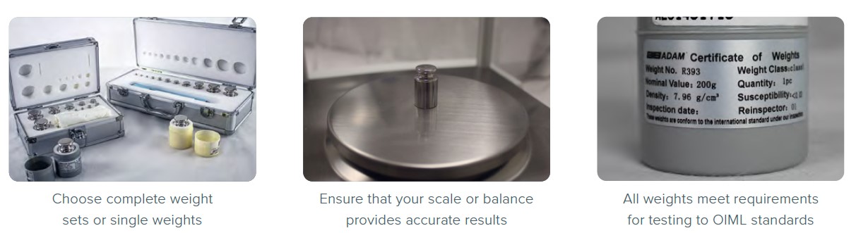Odważniki do wag Adam OIML