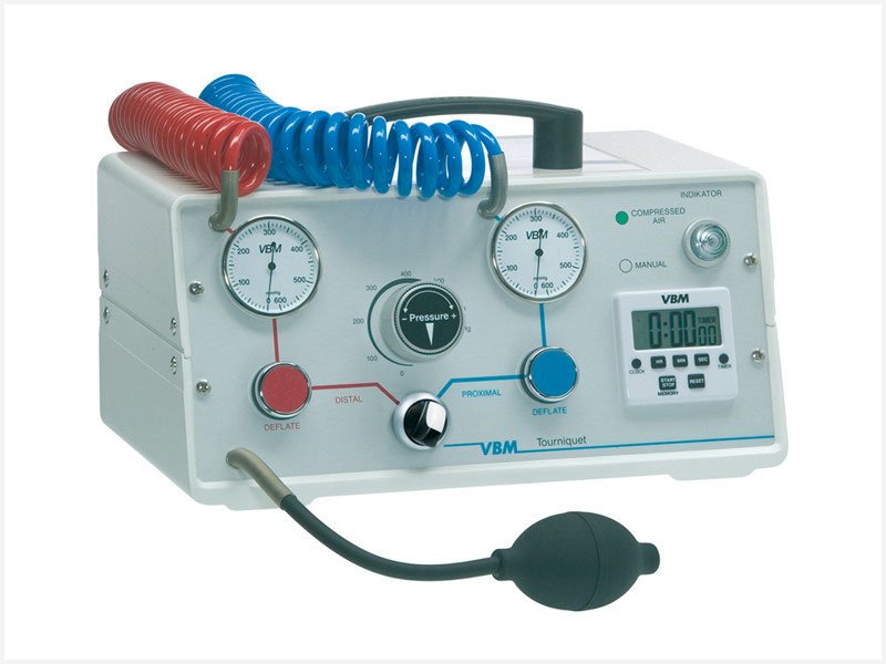 Opaski zaciskowe automatyczne operacyjne, chirurgiczne Esmarcha VBM Medizintechnik Tourniquet 2500, Tourniquet 4500, Tourniquet 2x500