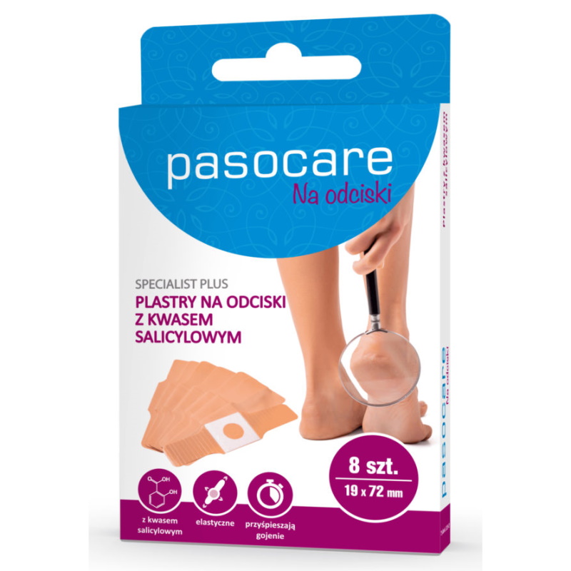 Opatrunki hydrokoloidowe Paso-Trading SPECIALIST PLUS z kwasem salicylowym