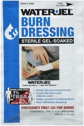 Opatrunki hydrożelowe - kompresy Water Jel Burn Dressing 10 x 10 cm