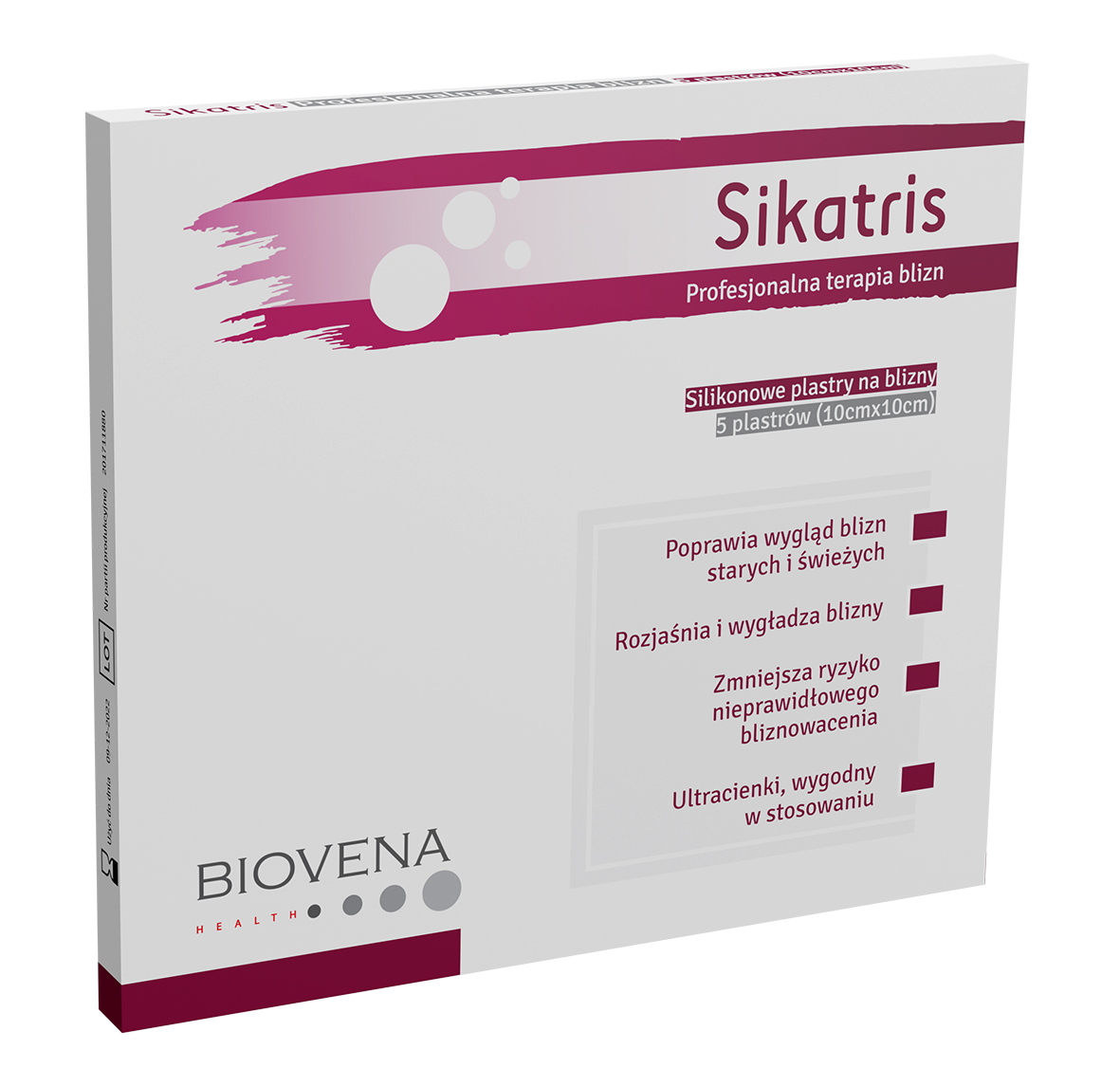 Opatrunki silikonowe Biovena Health SIKATRIS