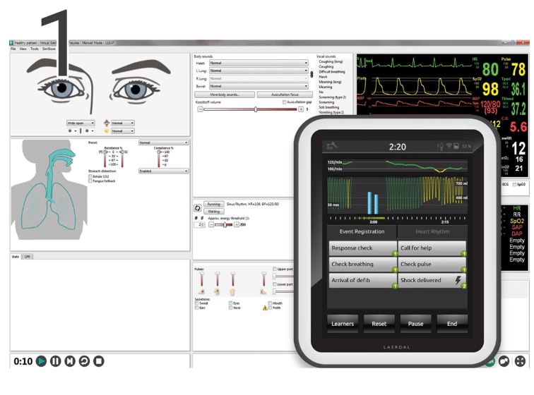 Oprogramowanie do szkolenia personelu medycznego Laerdal SimCapture