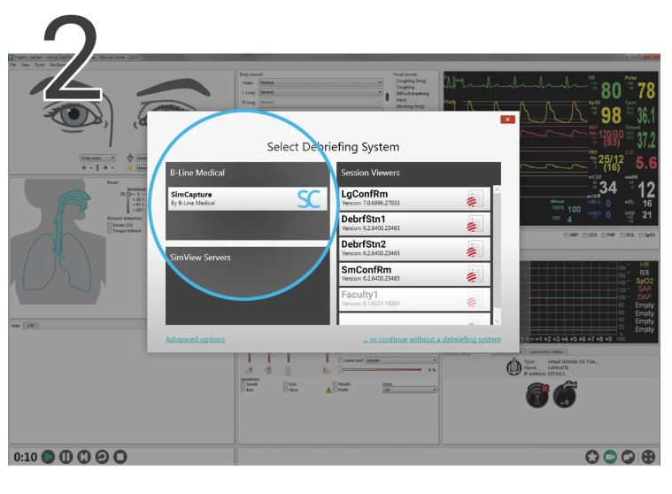 Oprogramowanie do szkolenia personelu medycznego Laerdal SimCapture