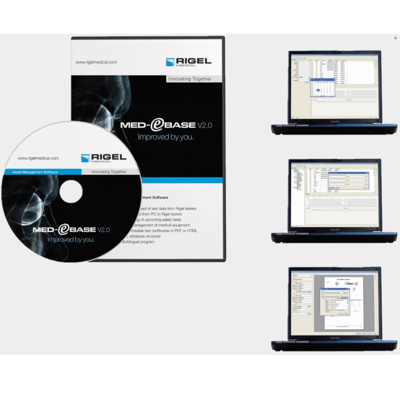 Oprogramowanie do testerów medycznych RIGEL MEDICAL MED eBASE