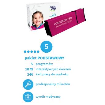 Oprogramowanie edukacyjne do logopedii Nowa Era LOGOPEDIA PRO pakiet PODSTAWOWY
