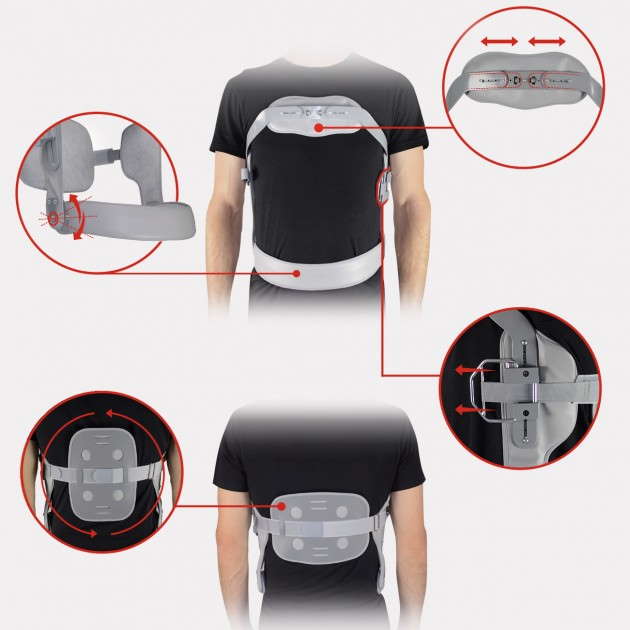 Ortezy piersiowo – lędźwiowo – krzyżowe ( TLSO ) REH4MAT AM-GJ-01