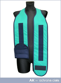 Osłony do prześwietleń kręgosłupa RTG Beta Antix AK -Ochrona ciała do prześwietleń kręgosłupa