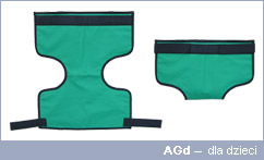 Osłony na gonady, narządy,  jajniki, mosznę RTG Beta Antix AGd