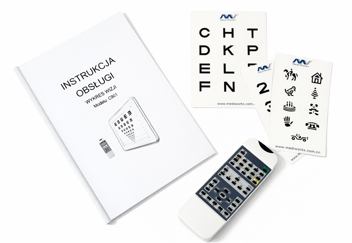 Panele LCD (wyświetlacze optotypów) MediWorks C901