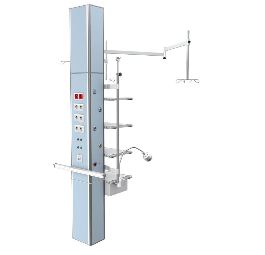Panele nadłóżkowe TECH-MED Sp. z o.o. ISA 9000 sufit-podłoga