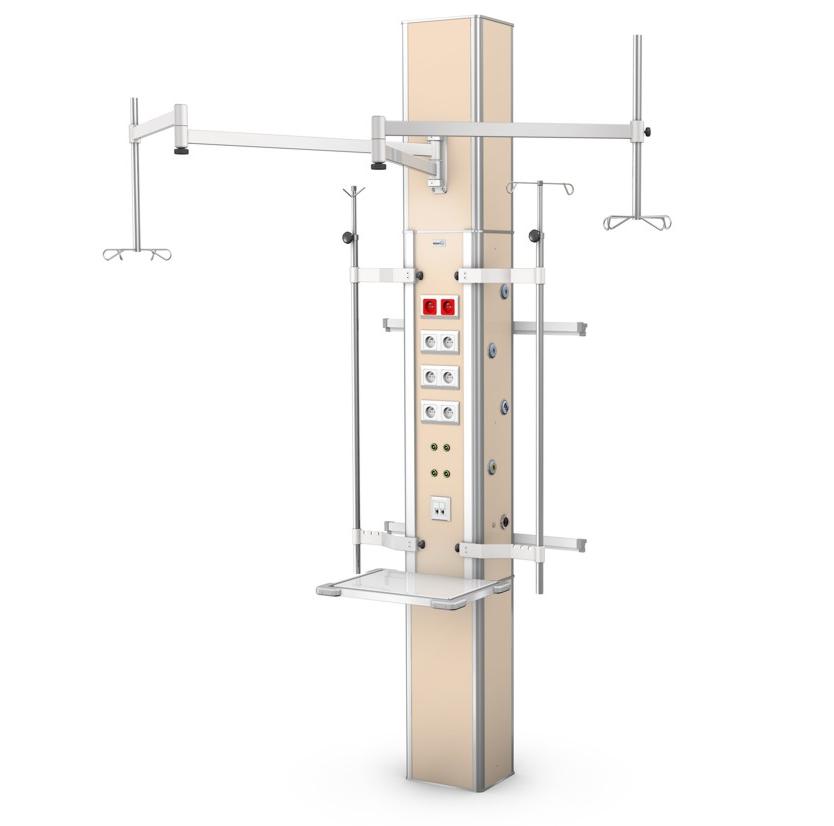 Panele nadłóżkowe TECH-MED Sp. z o.o. ISA 9000 sufit-podłoga