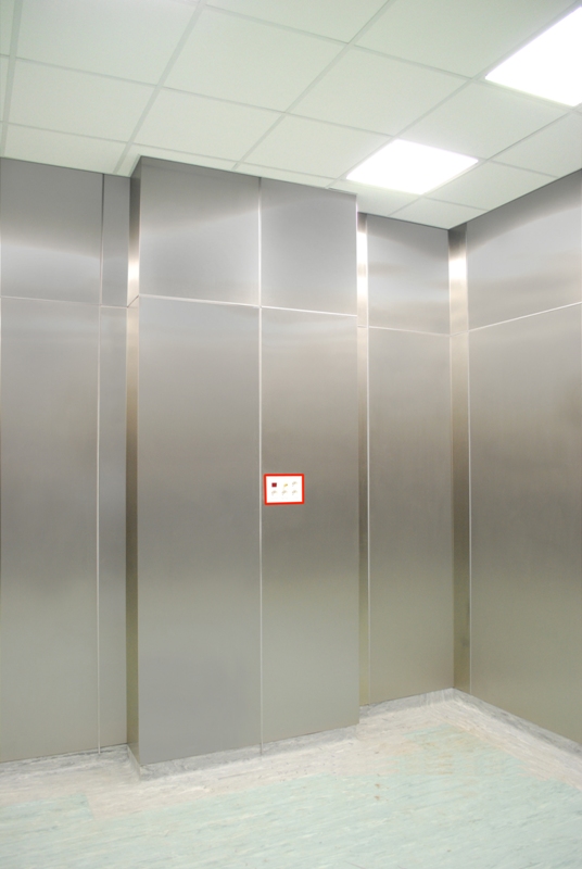 Panele ścienne i sufitowe do sal operacyjnych WIBO-BT Panele z osłoną radiologiczną