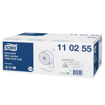 Papier toaletowy Tork Mini Jumbo biały 110255