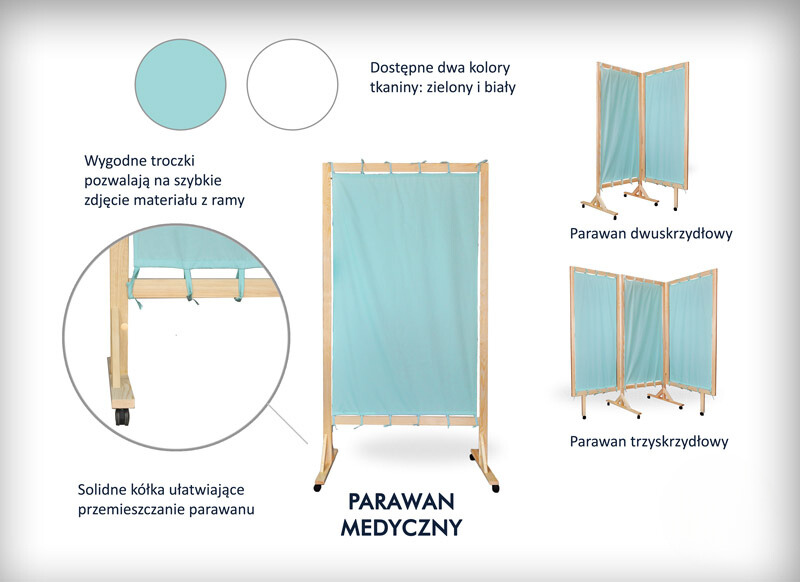 Parawany szpitalne - medyczne Promedyczne skrzydłowy