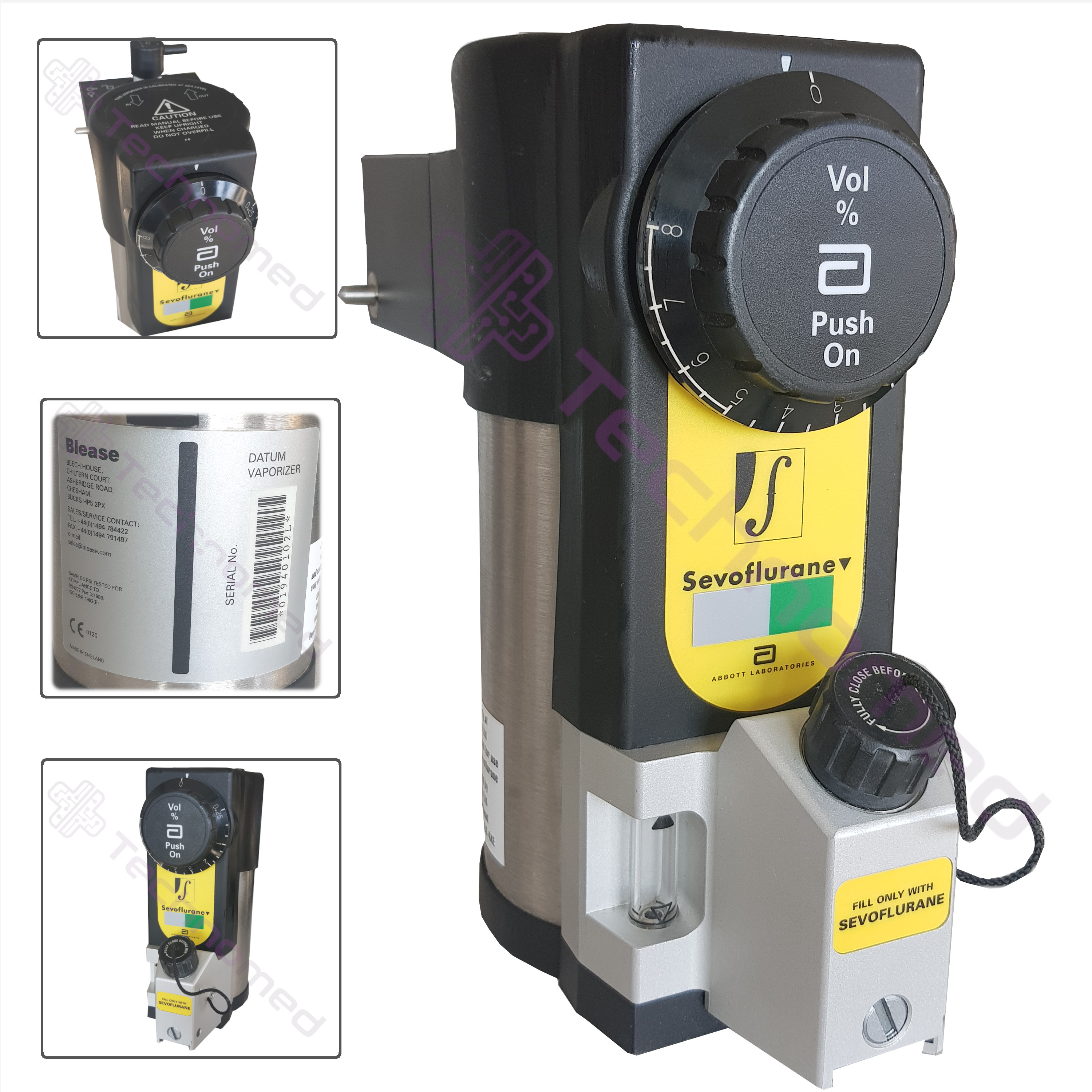 Parowniki do aparatów do znieczulenia używane b/d SEWOFLURAN Blease Selectatec - Technomed używane