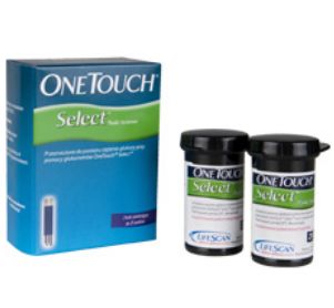 Paski do pomiaru glukozy we krwi LifeScan / Johnson & Johnson OneTouch Select