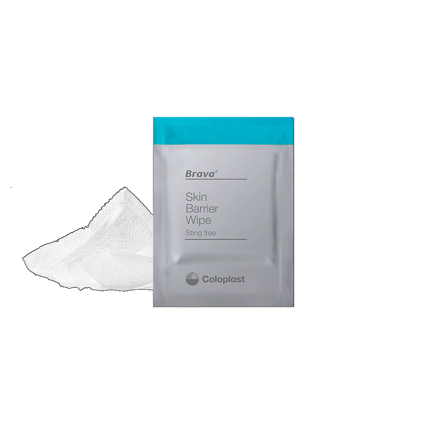 Pasty i środki pielęgnacyjne wokół stomii COLOPLAST Skin Barrier Wipe