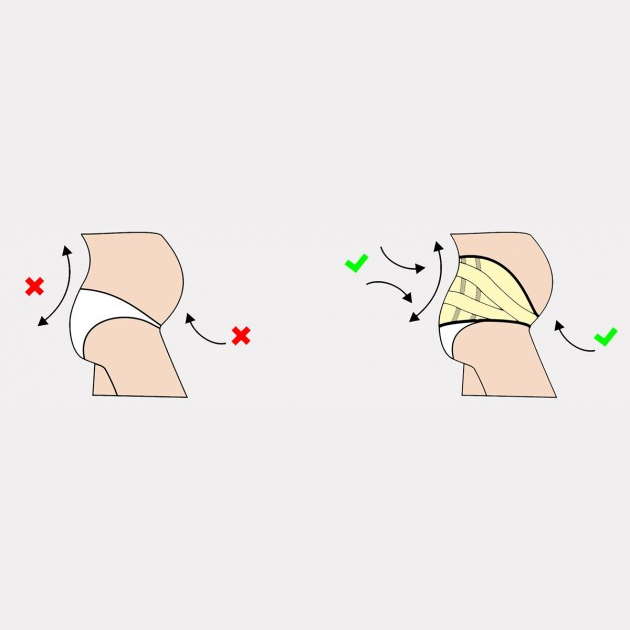 Pasy przepuklinowe, brzuszne i pachwinowe REH4MAT AM-PC-01