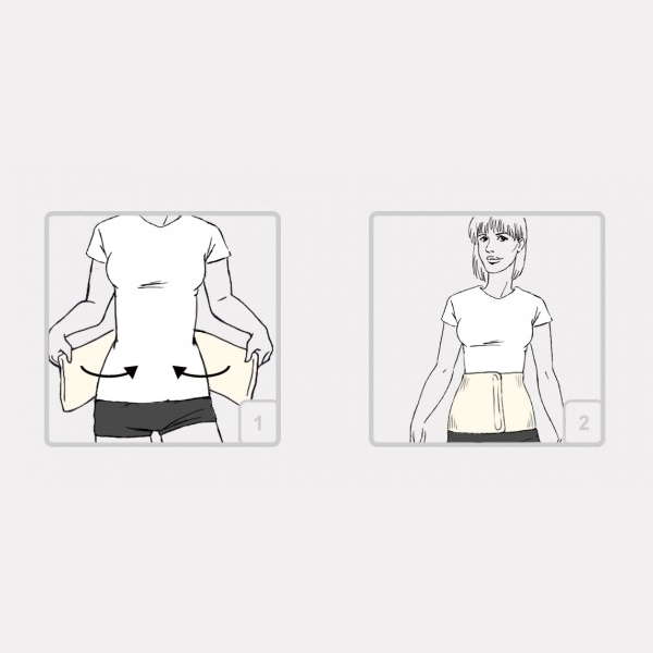 Pasy przepuklinowe, brzuszne i pachwinowe REH4MAT AM-PLBN